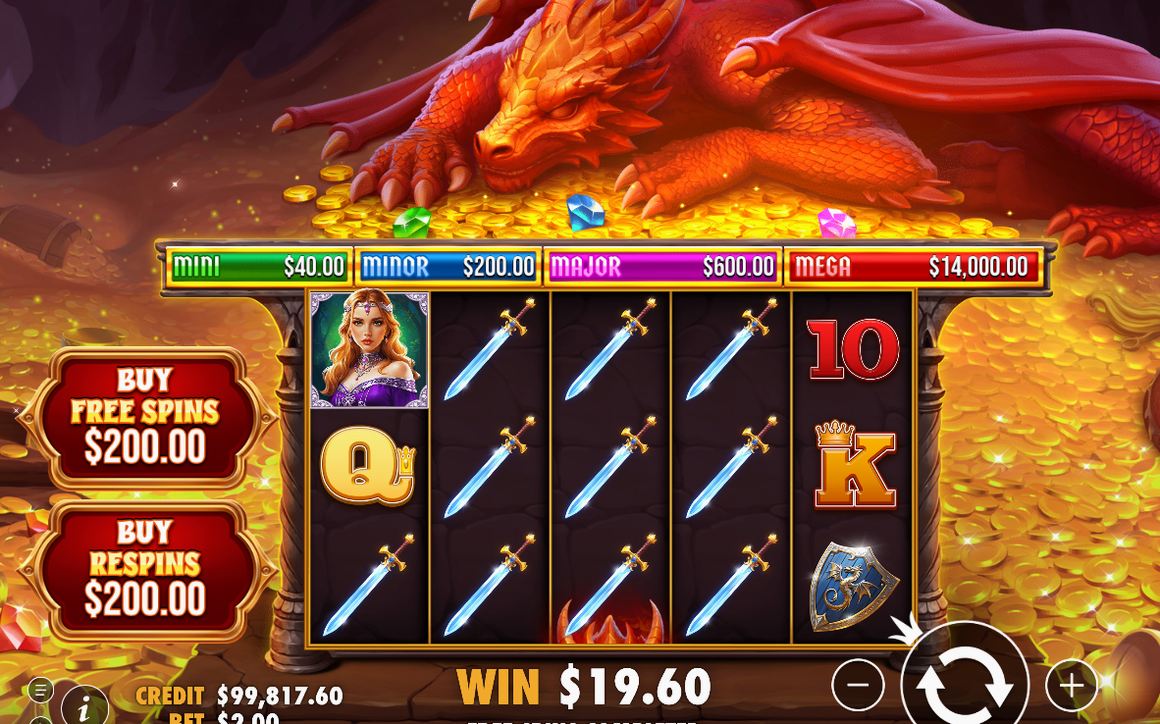 Win screen showing the paying symbols and their total
